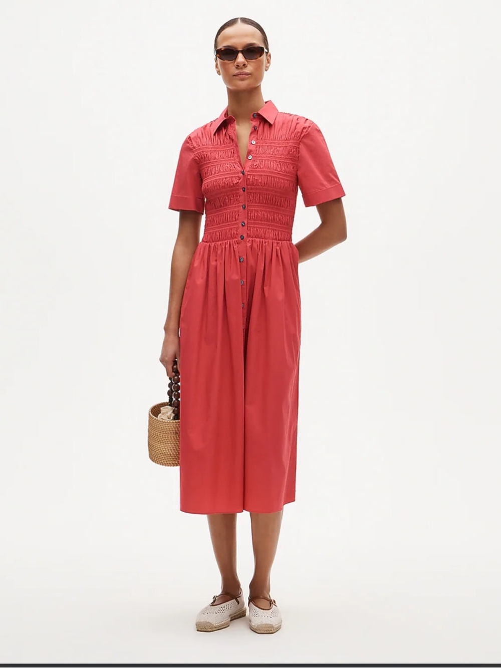 J. Crew Elsie shirt-dress in cotton poplin XS